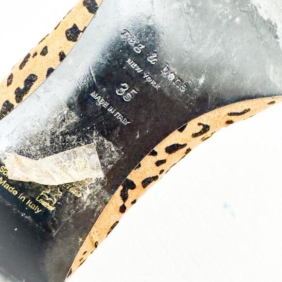 Rag & Bone Leopard Print Suede Leather Block Heel Booties Size 35 Italy - Picture 5 of 5